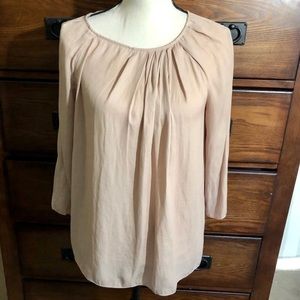 Zara Basic pewter 3/4 Sleeve top